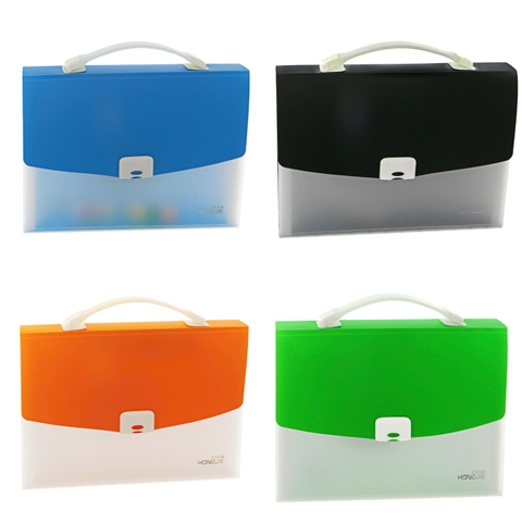 Bìa nhựa đựng hồ sơ tài liệu 12 ngăn, HongJie H8880 (Biển, Cam, Lá, Đen) (1 Cái)