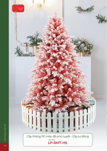 CÂY THÔNG PE MÀU ĐỎ PHỦ TUYẾT - CÂY TỰ ĐỘNG (CHANGCHIIA 2025) (TRANG 41)