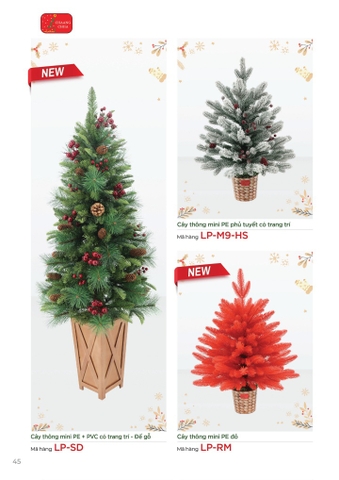 CÁC LOẠI CÂY THÔNG MINI CÓ TRANG TRÍ (CHANGCHIIA 2025) (TRANG 45)