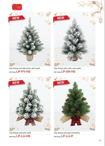 CÁC LOẠI CÂY THÔNG MINI CÓ TRANG TRÍ (CHANGCHIIA 2025) (TRANG 46)