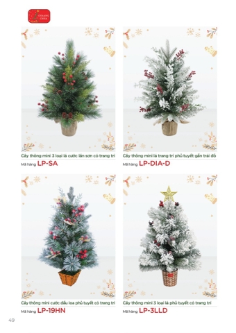 CÁC LOẠI CÂY THÔNG MINI CÓ TRANG TRÍ (CHANGCHIIA 2025) (TRANG 49)