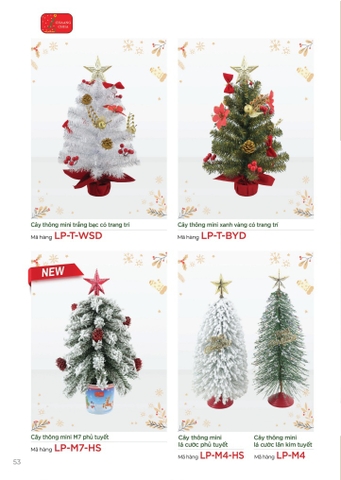 CÁC LOẠI CÂY THÔNG MINI CÓ TRANG TRÍ (CHANGCHIIA 2025) (TRANG 53)