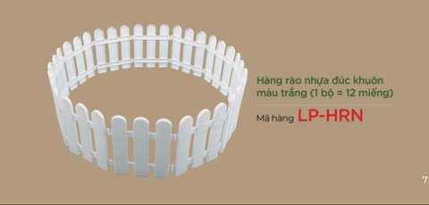 HÀNG RÀO NHỰA ĐÚC KHUÔN MÀU TRẮNG (12 MIẾNG/BỘ) (CHANGCHIIA 2025) (TRANG 72)