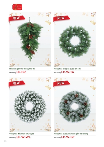 CÁC LOẠI NHÁNH LÁ, VÒNG HOA CÓ TRANG TRÍ (CHANGCHIIA 2025) (TRANG 55)