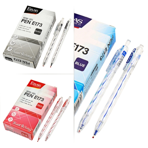 Viết bi bấm Eras E173 ( 20c/H ) đỏ