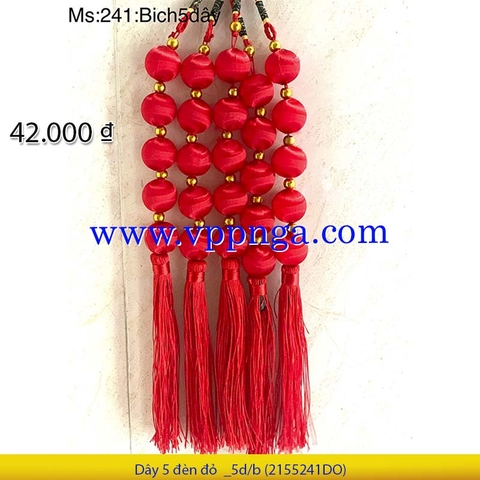 Dây 5 đèn đỏ _5d/b (KHP241DO)