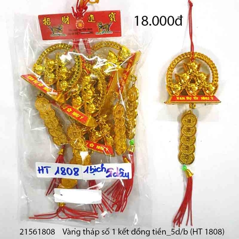 Vàng tháp số 1 kết đồng tiền_5d/b (HT 1808)