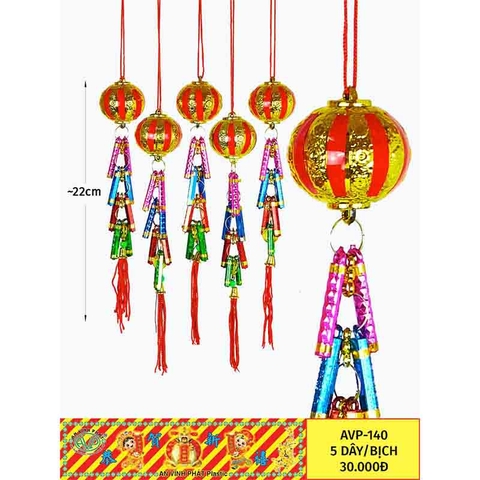 Đèn hoa 40mm + pháo chớp nhung _5d/b (AVP140)