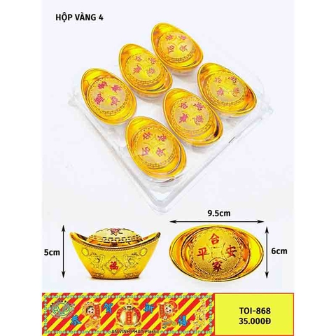 VÀNG HỘP 4, {6C/H} (A868)