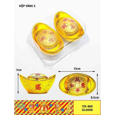VÀNG HỘP 5, {2C/H} (A869)