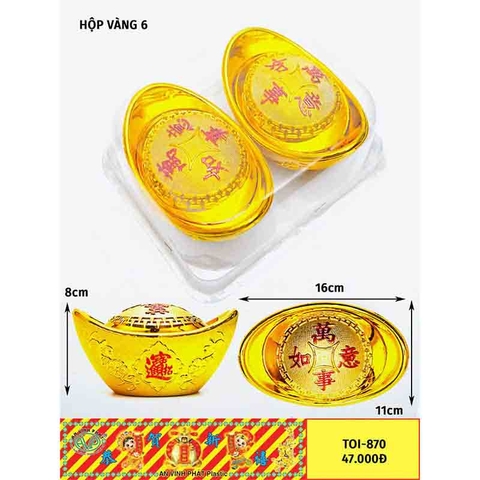 VÀNG HỘP 6, {2C/H} (A870)