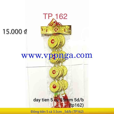 Dây đồng tiền 5 cá 3.5cm _5d/b (TP162)