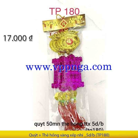 Quýt + thẻ hồng thần tài xếp nhí _5d/b (TP180)