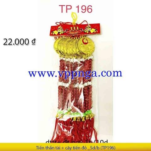 Tiền thần tài + tiền cây - đỏ nhí _10d/b (TP196)