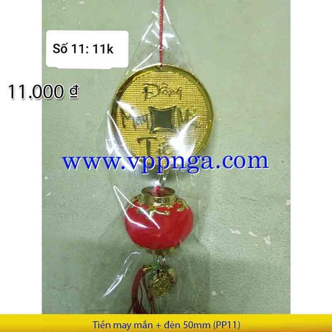 Tiền may mắn + đèn 50mm (PP11) - Mua >=10 giảm 20%