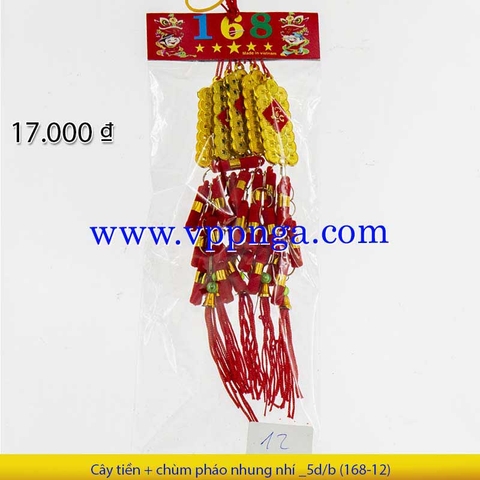 Đồng tiền may mắn + pháo nồi _5d/b (Q 12)