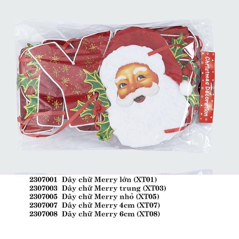 Dây chữ Merry 6cm (XT08)