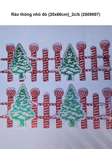 Rào thông nhỏ đỏ {20x60cm}_2c/b (2509007) (NEW 2025)