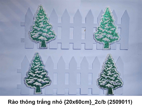 Rào thông trắng nhỏ {20x60cm}_2c/b (2509011) (NEW 2025)