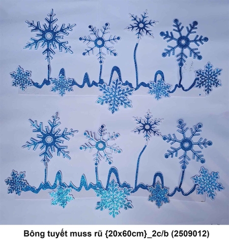 Bông tuyết muss rũ {20x60cm}_2c/b (2509012) (NEW 2025)