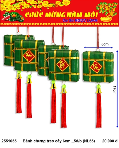 Bánh chưng treo cây 6cm _5d/b (NL55) (2551055) (HÀNG MỚI 2025)