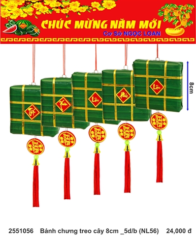 Bánh chưng treo cây 8cm _5d/b (NL56) (2551056) (HÀNG MỚI 2025)