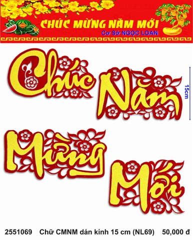 Chữ CMNM dán kính 15 cm (NL69) (2551069) (HÀNG MỚI 2025)
