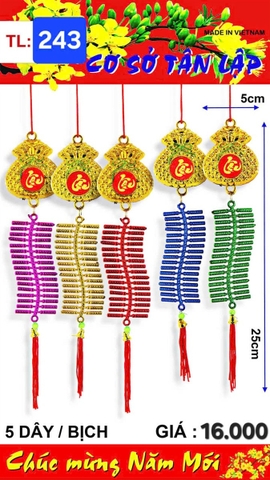 Túi thơm 50 + pháo vĩ cong màu _5d/b (TL243) (2552243) (HÀNG MỚI 2025)