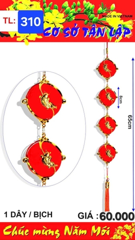 Dây 4 lồng đèn cá 80 _ (2452310) (2552310) (HÀNG MỚI 2025)