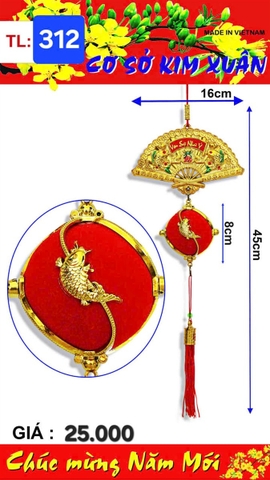 Quạt 16 cm+ lồng đèn cá 80 _ (2452312) (2552312) (HÀNG MỚI 2025)