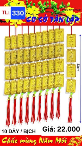Dây 4 thẻ vàng _10d/b (TL330) (2552330) (HÀNG MỚI 2025)