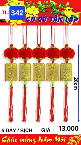 Lồng đèn bí + thẻ vàng _5d/b (2552336) (2552342) (HÀNG MỚI 2025)