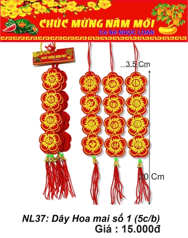 Dây hoa mai số 1 { mới} _5d/b (NL37) (2551037) (HÀNG MỚI 2025)