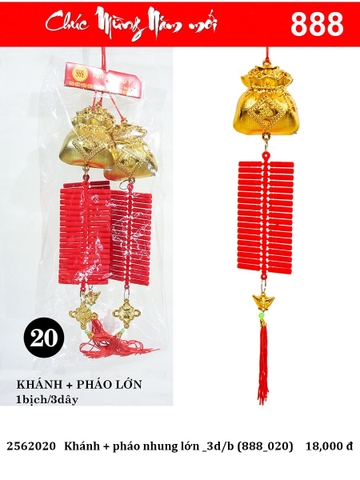 Khánh + pháo nhung lớn _3d/b (888_020) (2562020)