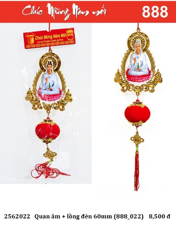 Quan âm + lồng đèn 60mm (888_022) (2562022)