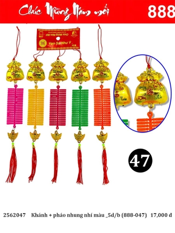 Khánh + pháo nhung nhí màu _5d/b (888-047) (2562047)