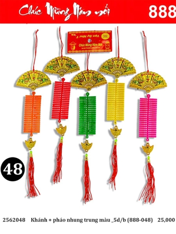 Khánh + pháo nhung trung màu _5d/b (888-048) (2562048)