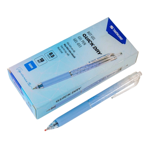 Viết Gel bấm Thiên Long GEL-033 (10c/h), xanh