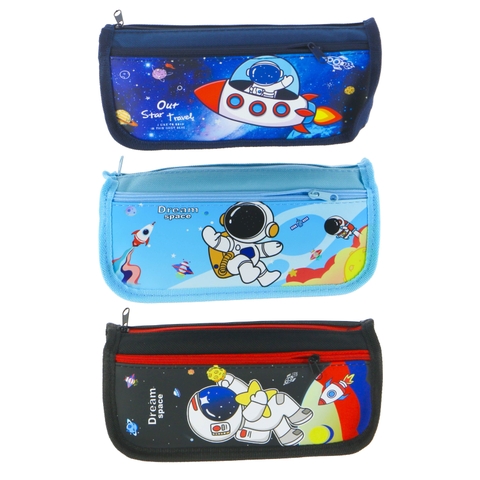 Hộp bút vải dây kéo hình Phi Hành Gia 5502