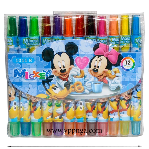 Chì màu sáp 12M, 1011 (A,B...), nhỏ (vặn)