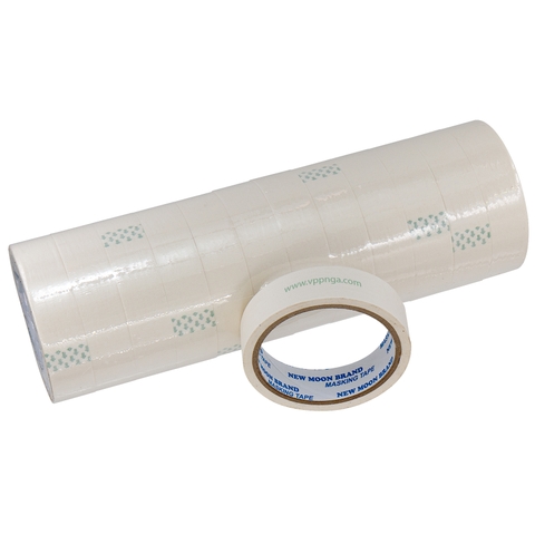 Băng keo giấy 2,4cm, dài 13.7m, trọng lượng 45.5gr (1 Cuộn)  (GIAY24x15Y-12)