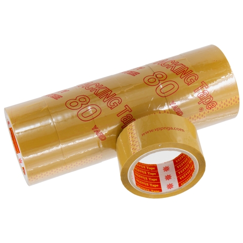 Băng keo nylon VuiVui 4,7cm (80 yard), đục