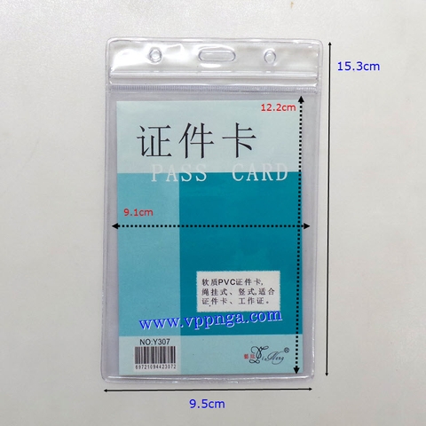 Bảng tên nhựa dẻo No.Y307,303 (đứng), kích thước: (10 x 15)cm