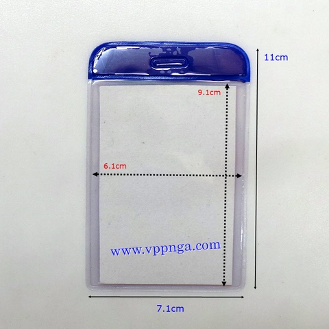 Bảng tên viền xanh (030136)_ đứng (10 Cái/b)