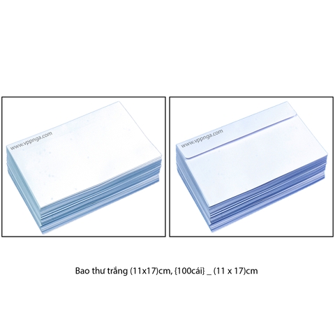 Bao thư trắng (11x17)cm, {100cái}