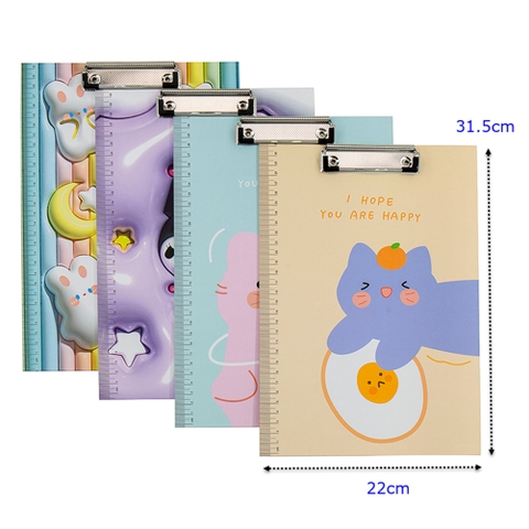 Bìa trình ký nhựa A4 in hình (nhiều mẫu) (012159)