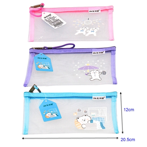 Bìa túi kéo lưới B6, HX-2053 (12x20.5)cm