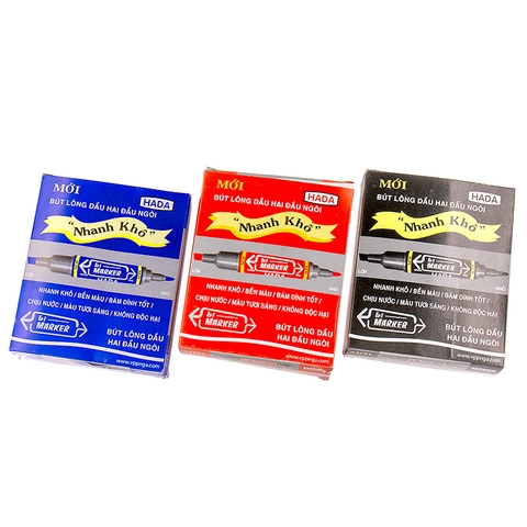 Bút lông dầu HADA (12c/h), đỏ