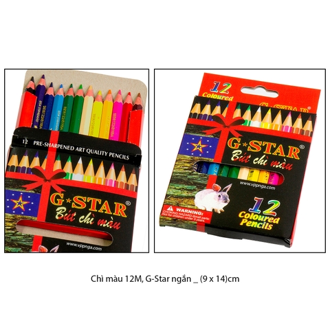 Chì màu 12M, G-Star ngắn