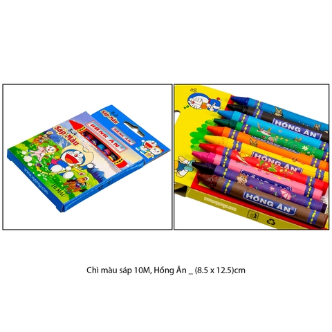 Chì màu sáp 10M, Hồng Ân